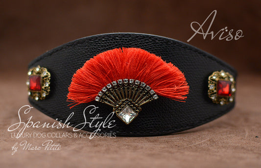Designer dog collar for hounds