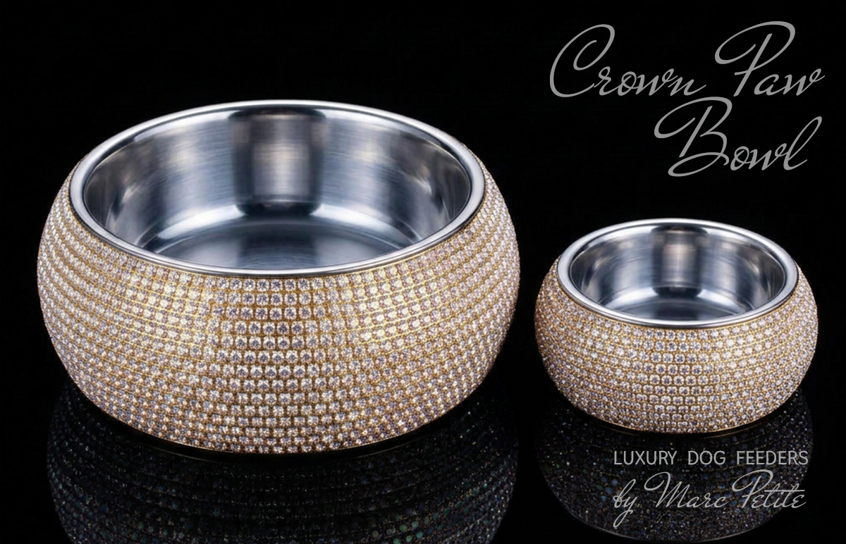 Crown Paw Bowl - Aurora Boreal & Crytal