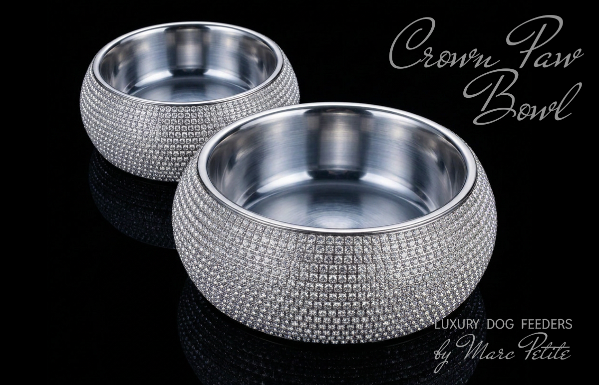 Crown Paw Bowl - Aurora Boreal & Crytal