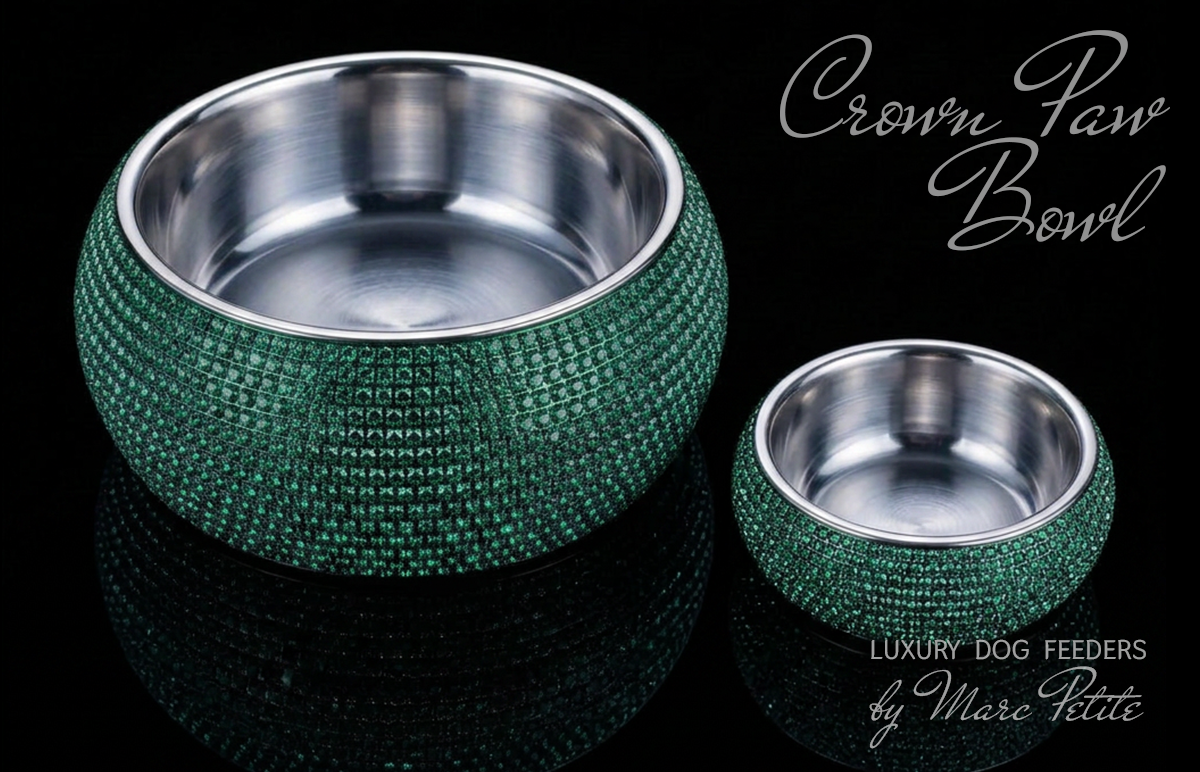 Crown Paw Bowl - Emerald & Green