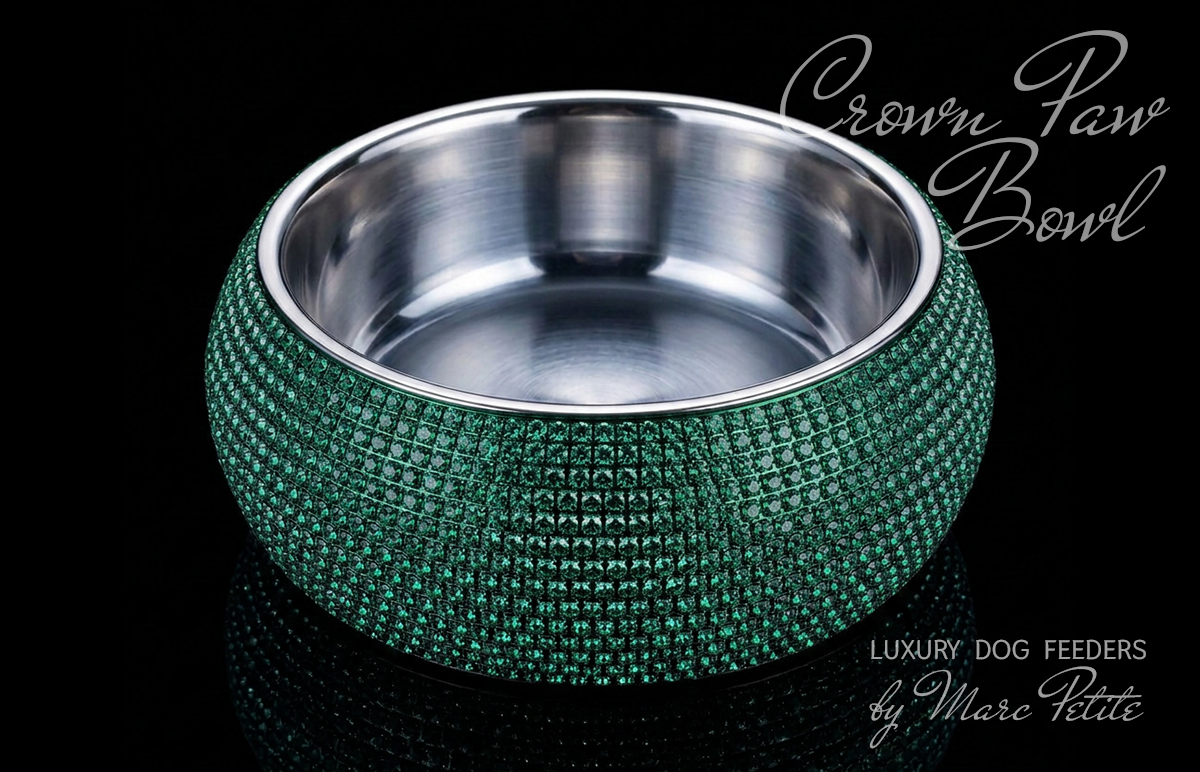 Crown Paw Bowl - Emerald & Green