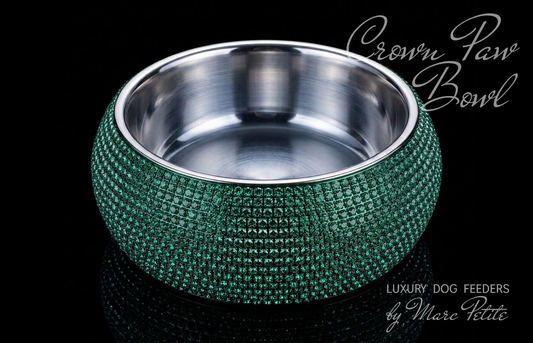 Crown Paw Bowl - Emerald & Green