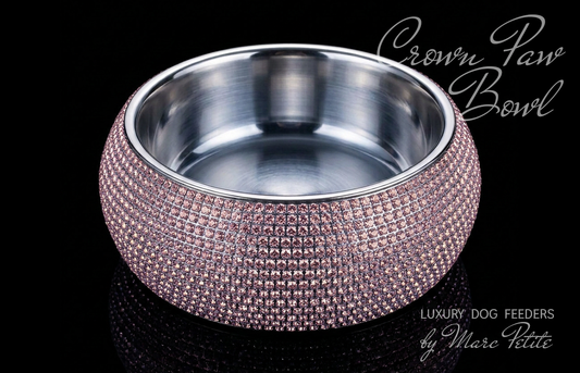 Crown Paw Bowl - Fuchsia & Light Rose