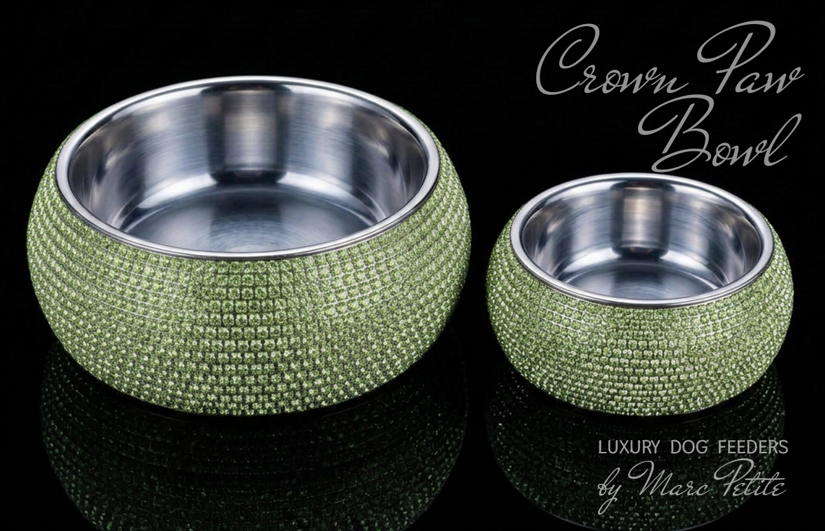 Crown Paw Bowl - Emerald & Green