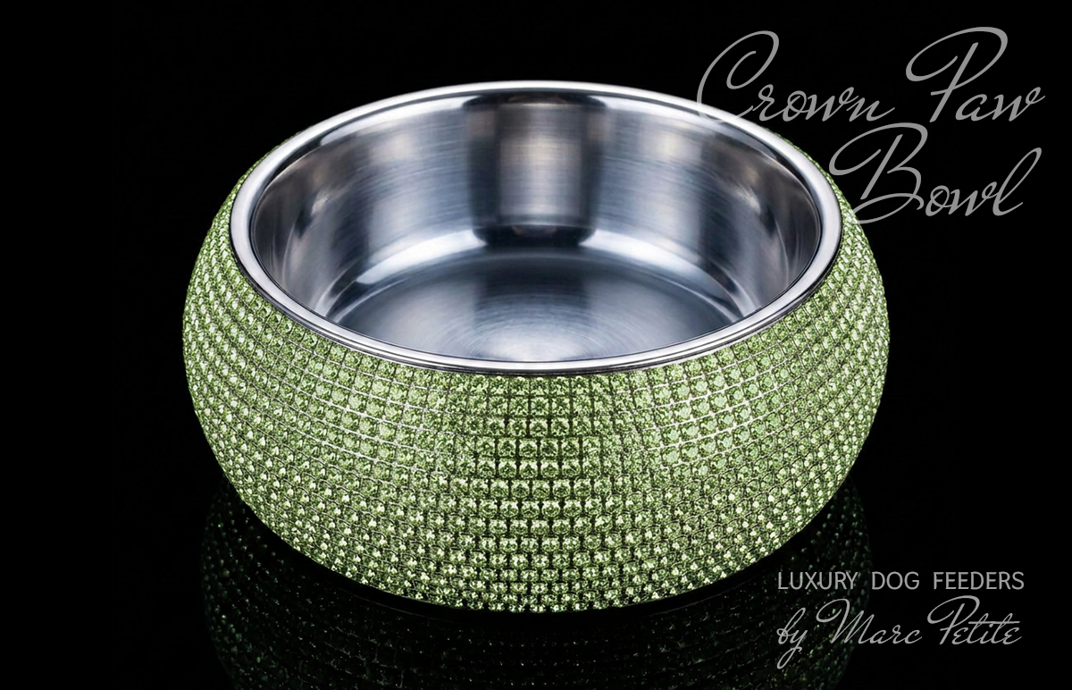 Crown Paw Bowl - Emerald & Green
