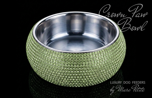 Crown Paw Bowl - Emerald & Green