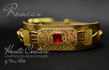 Load image into Gallery viewer, Royal Haute Couture Gold Dog Collar