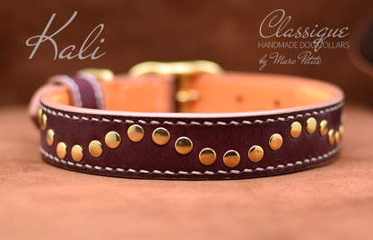 handmade leather dog collar
